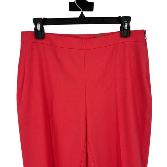 BOSS Hugo Boss pants Tiluna slim side zip trousers orange size 6 - Picture 3 of 6